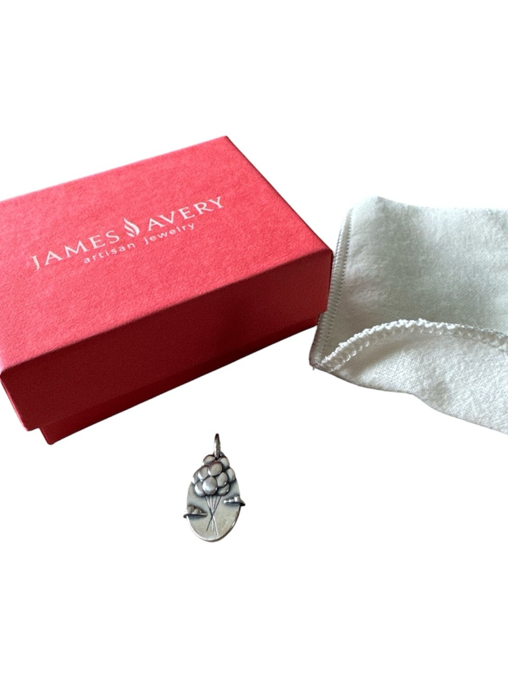 James Avery Retired Balloon Bouquet Charm Uncut SS 925 New with Box - Picture 5 of 5